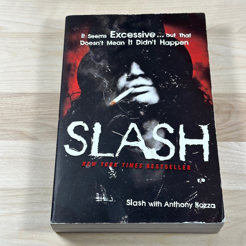 SLASH Paperback Book By Slash with Anthony Bozza Rock Biography Guns N Roses